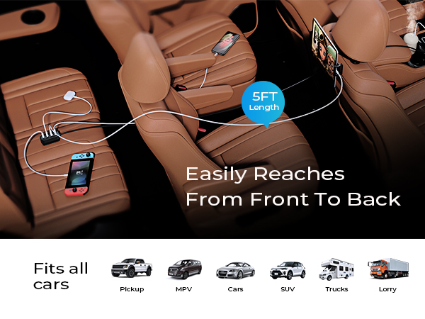car charger 6port