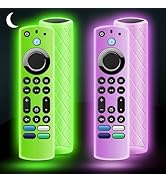 OneBom (2Pcs) Silicone Remote Case Glow in The Dark for Firetv 4K Max (2nd)/Insignia/Pioneer/Omni...