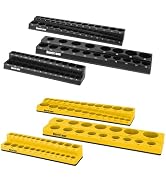 HURRICANE Magnetic Socket Organizer Set, 6 Piece Socket Holder Set Includes 1/4", 3/8", 1/2" Driv...