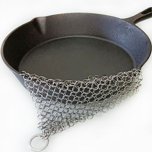 chainmail cast iron scrubber