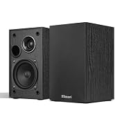 Elimavi Passive Bookshelf Speakers, 2-Way Design with 4" Woofer & 1" Silk Horn Tweeter, 60Hz Bass...