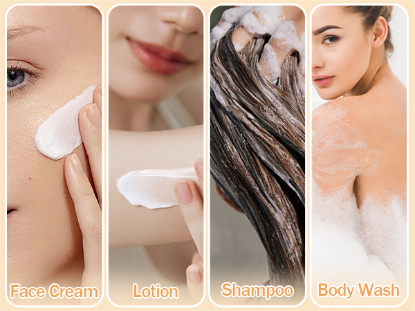 Refillable Plastic Travel Containers for Creams, Lotion, Foundation, Shampoo, Conditioner