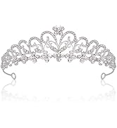 Ahoney Tiaras for Women Girls Birthday Crown Rhinestone Tiara Princess Crown for Women Bridal Wed...