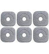 KaiSenWo 6 Pack Microfiber Mop Head Replacement, Compatible with True & Tidy SPIN-800 TrueClean M...