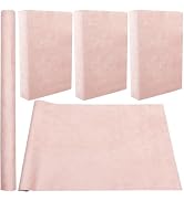 CRASPIRE Book Cloth for Book Binding 59 x 16.9in Pink Suede Fabric Surface Paper Backed A3-A8 Boo...