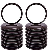 Ezprotekt Round Brown 16 Value Pack Self-Stick Furniture Sliders 2-1/8" Furniture Moving Pads Hea...