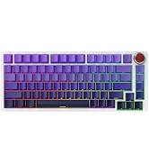 BOYI YK82 75% Aluminum Alloy Mechanical Keyboard,Gasket-Mounted Hot-Swap,Wireless BT5.0/2.4G/Type...