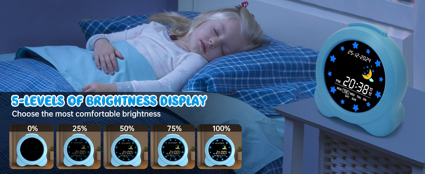 Kids Digital Alarm Clock Colorful