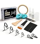 FishTrip Fishing Rod Guides Tips Repair Kit, Fishing Pole Complete Supplies Kit Replacement with ...
