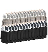 Zilink Clear Shoulder Covers for Clothes (Set of 30) Breathable Clothes Dust Cover Protectors wit...