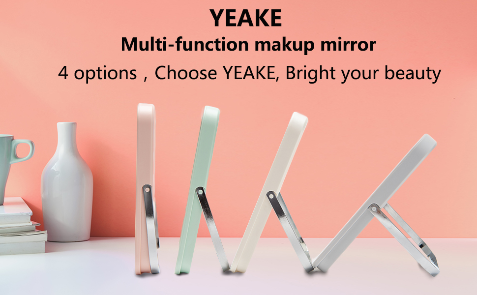 8-Inch Portable Folding Mirror with Stand