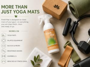 cleaner for pilates and yoga gear and gym equipment