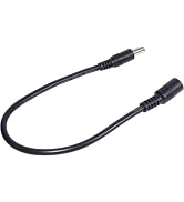 Galepromot Black DC6.5x4.4mm Extended Line Power Cable 6.5x4.4mm for Notebook Short Extension Cor...