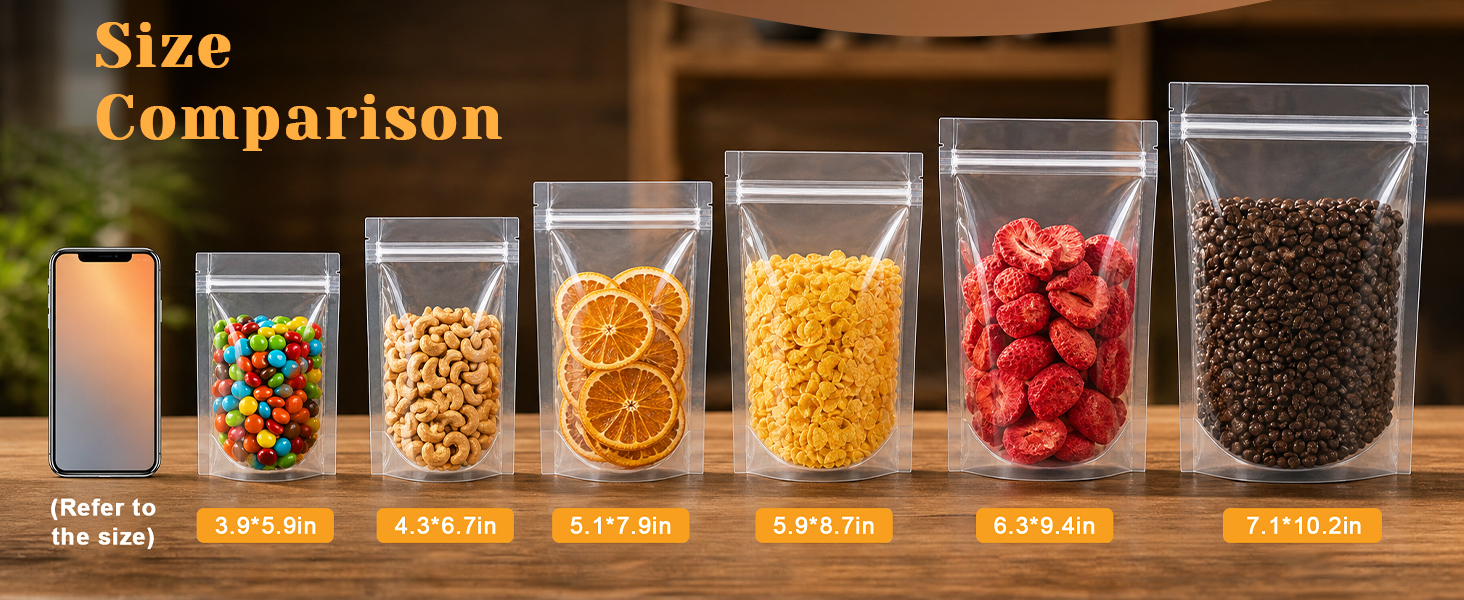 Clear Stand up Bags