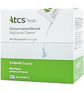 TCS Fresh Dental Appliance Cleaner - Professional Strength Concentrated Cleaner for Flexible Part...