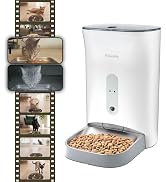 PawsPik Automatic Cat & Dog Feeder with 2K HD Camera, NutriWatch Smart Cat Food Dispenser with Ap...