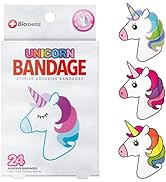 BioSwiss Bandages, Unicorn Shaped Self Adhesive Bandage, Latex Free Sterile Wound Care, Fun First...