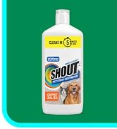 Shout Pet Stain Remover, Color-Safe Rug, Upholstery & Carpet Cleaner Solution for Dog & Cat Urine...