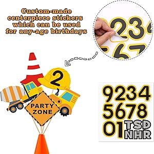 Car Cone Table Topper Decoration