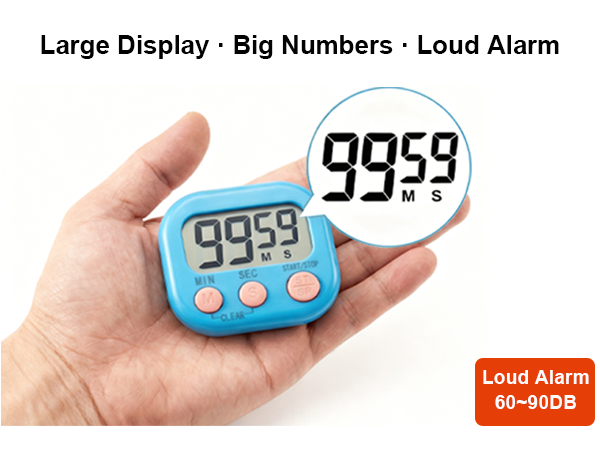 Digital Classroom Timer for Teacher, Magnetic Kitchen Timer for Kids Homework Study Cooking Gym Game