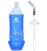 N NEVO RHINO 350ml/500ml TPU Soft Flask with Straw for Hydration Vest Pack Collapsible Water Bott...