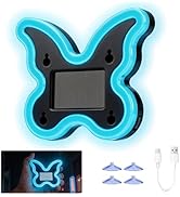 Car Light LED Ambient Solar Lights Butterfly Lamp -Powered Heart-Shaped Neon Lights for Car Windo...