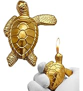 Torch Lighter, Creative Desktop Golden Turtle Butane Lighter, Cool Portable Gas Lighter, Adjustab...