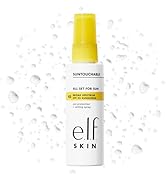 e.l.f. SKIN All Set For Sun SPF 45 Setting Spray, Clear Makeup Setting Mist + Sunscreen, Weightle...
