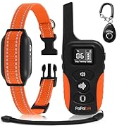 PaiPaitek Dog Vibration Collar with Controller No Shock, 3300ft Waterproof Training Dog Collar Be...