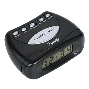 lacrosse, la crosse, equity, 31003, digital alarm, bedside, snooze, backlight, clock, time