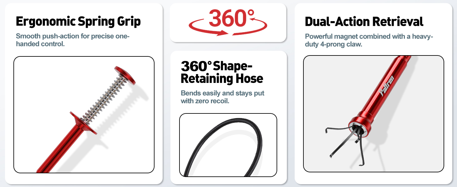 flexible magnetic pickup tool