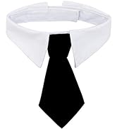 ZTON Bowtie for Little Puppy, Handcrafted Adjustable Formal Collar Neck Tie for Dogs & Cats (S, B...