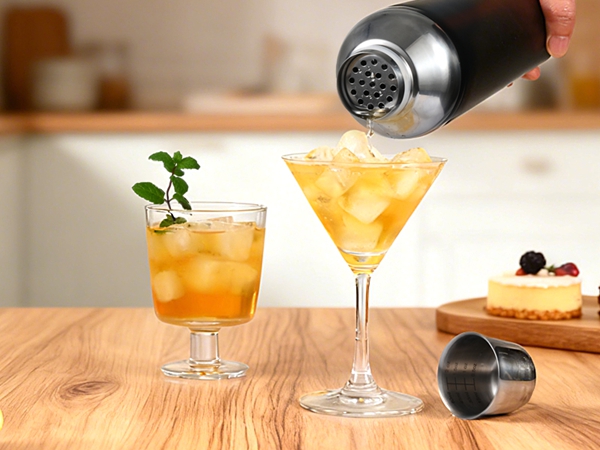 beverage shaker for cocktails