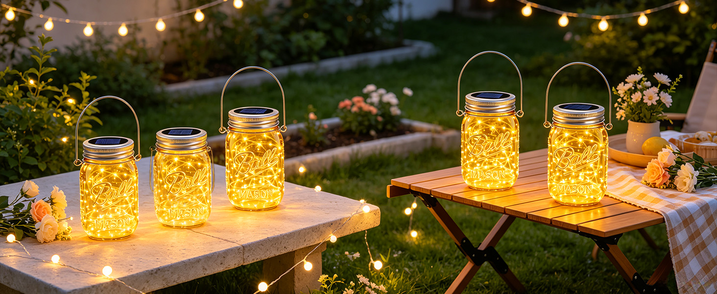 mason jar solar lights for outside