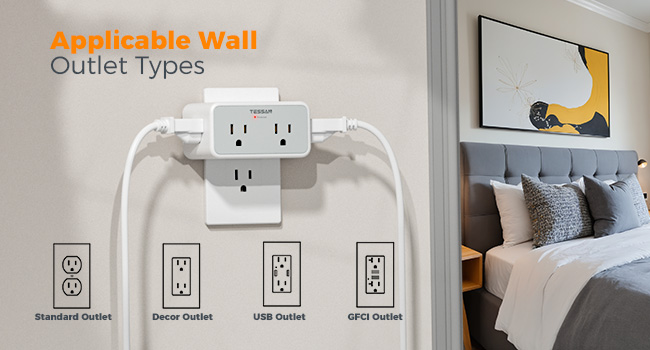 Multiplug wall outlet