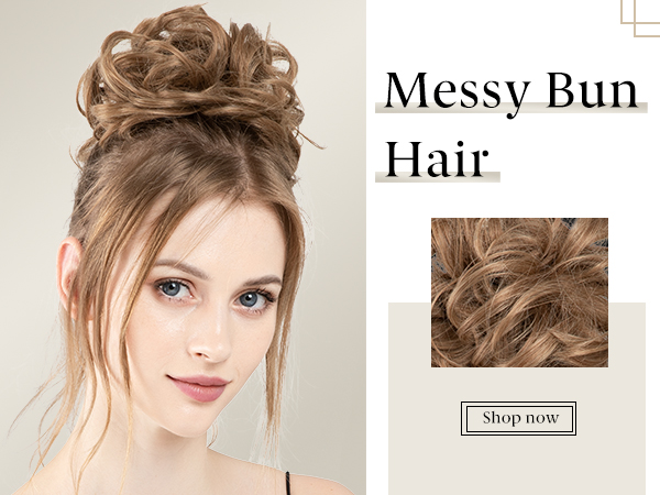 Messy Hair Buns Hair Piece