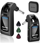 Wireless Guitar System 2.4 GHz with 6 Channels Rechargeable Audio Wireless Guitar Transmitter Rec...