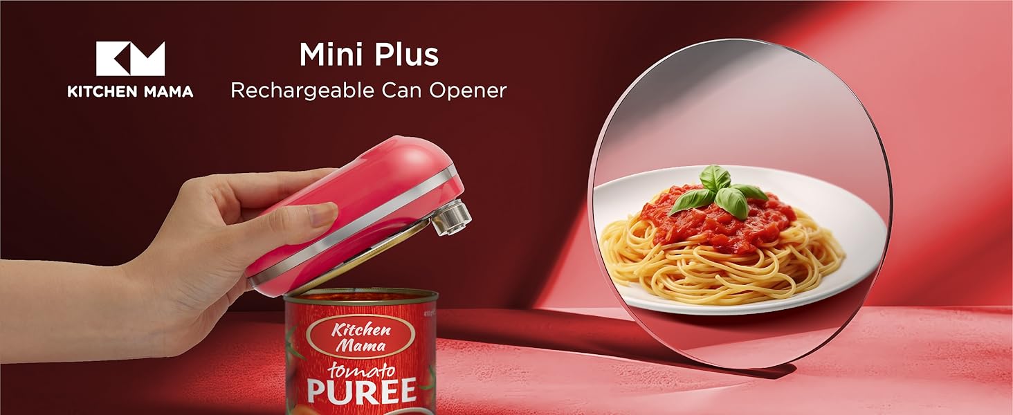 Rechargeable Electric Can Opener Compact Can Opener USB-C Can Opener Hands-Free Can Opener