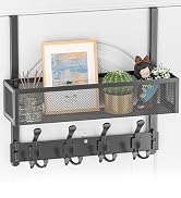 Aimeaihe Over The Door Hooks Organizer, Over The Door Coat Rack with 12 Coat Hooks, Door Hanger T...