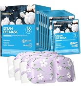 Hotmang 16 Pack Self Heating Steam Eye Mask - Disposable Warming Compress for Dry Eyes, Travel & ...