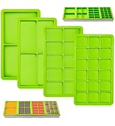 Large Mix Cavity Silicone Tray Dividers for Harvest Right Freeze Dryer Large Trays, 4 Pieces Gree...