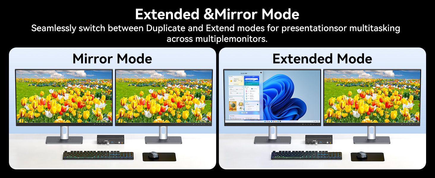 8K KVM SWITCH 2 PC 2 MONITOR