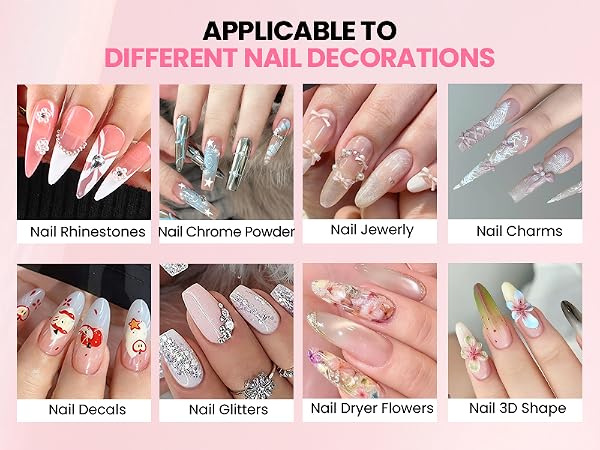 APPLICABLE TO DIFFERENT NAIL DECORATIONS