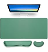 Gimars 3 in1 Mouse Pad and Keyboard Wrist Rest, Large Gaming Mouse Pad & Keyboard Wrist Rest Supp...