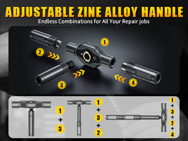24 in 1 magnetic ratchet screwdriver set