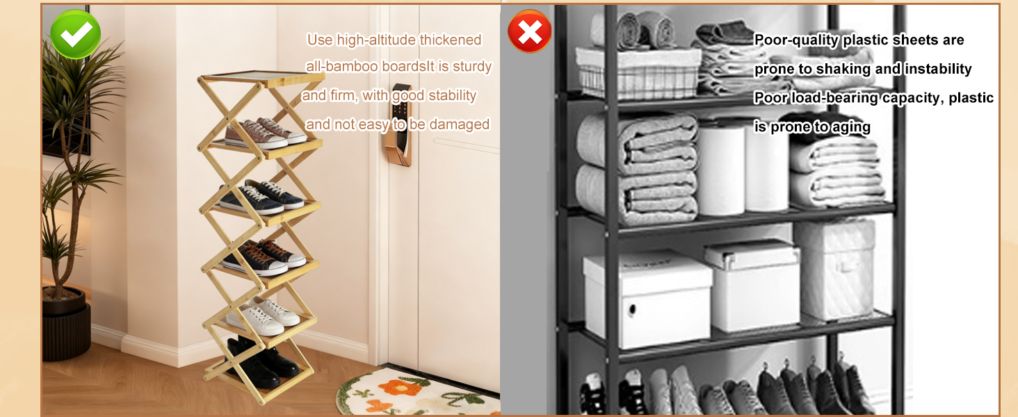 bamboo shoe rack