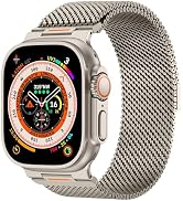 Rugged Stainless Steel Milanese Loop Band Compatible for Apple Watch Ultra 49mm 46mm 45mm 44mm 42...