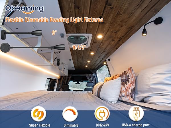 Long Short Shaft Reading Light mobile