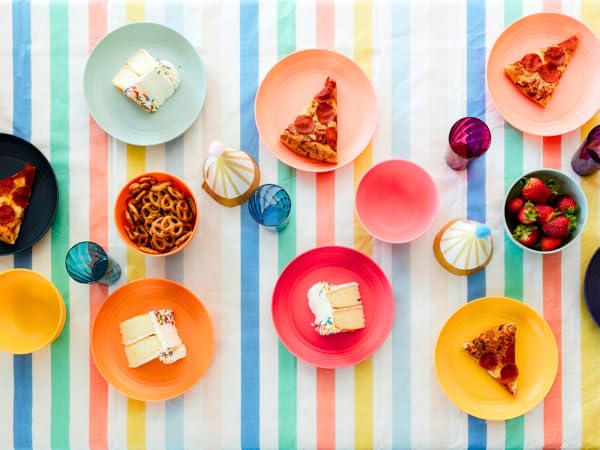Kids Plastic Plates Pink Plates Purple Plates Yellow Plates Blue Plates