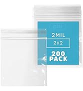 Clear Plastic RECLOSABLE Zip Bags - Bulk GPI Pack of 200 2